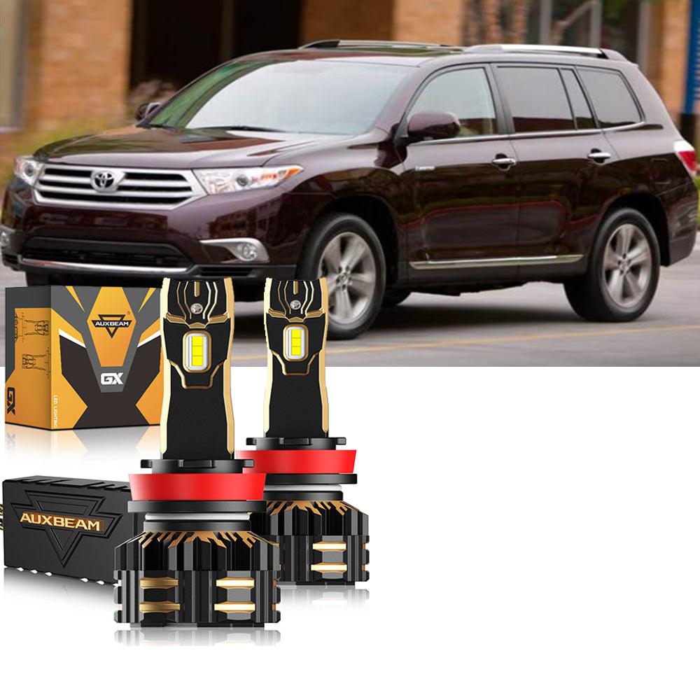 For 2011-2013 Toyota Highlander 9005 H11 LED Headlight Bulbs Bundle