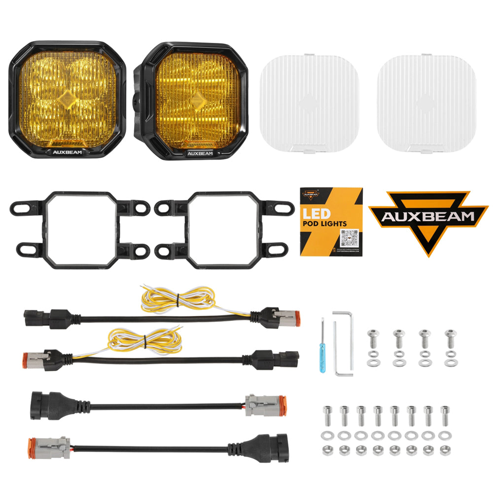 Color Play Series 3 Inch LED Fog Light Kit For Lexus Toyota Subaru Legacy