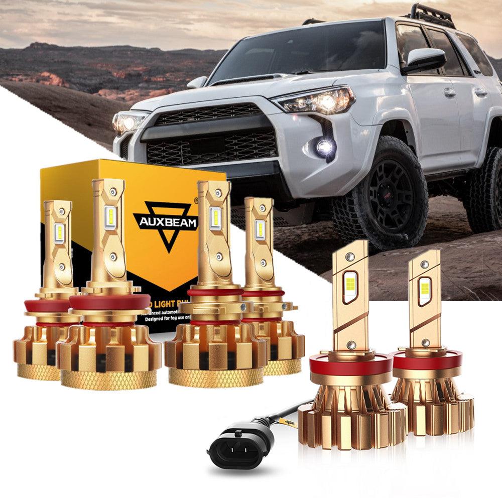 For 2010-2020 Toyota 4Runner F-16 Plus Series Built-in Canbus Automotive Grade 14000LM LED Light Bulbs High Low Beam Bundle