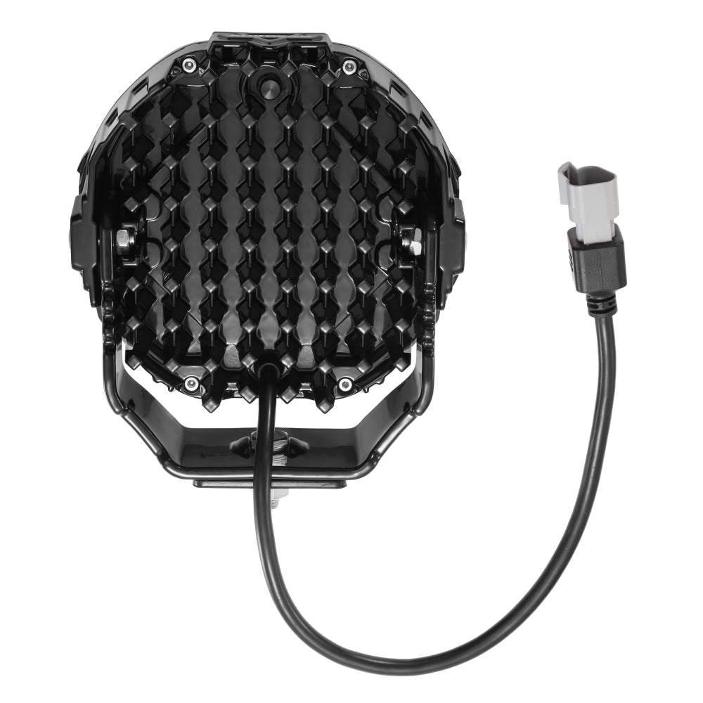 Auxbeam MASTER-T Series 7" Combo Beam Off-Road Lights Amber Backlight