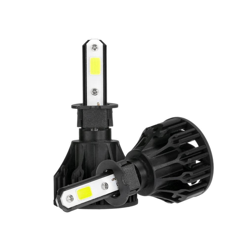 T5 Series Fan Cooling 50W 5000LM LED Light Bulbs High Low Beam Conversion Kit