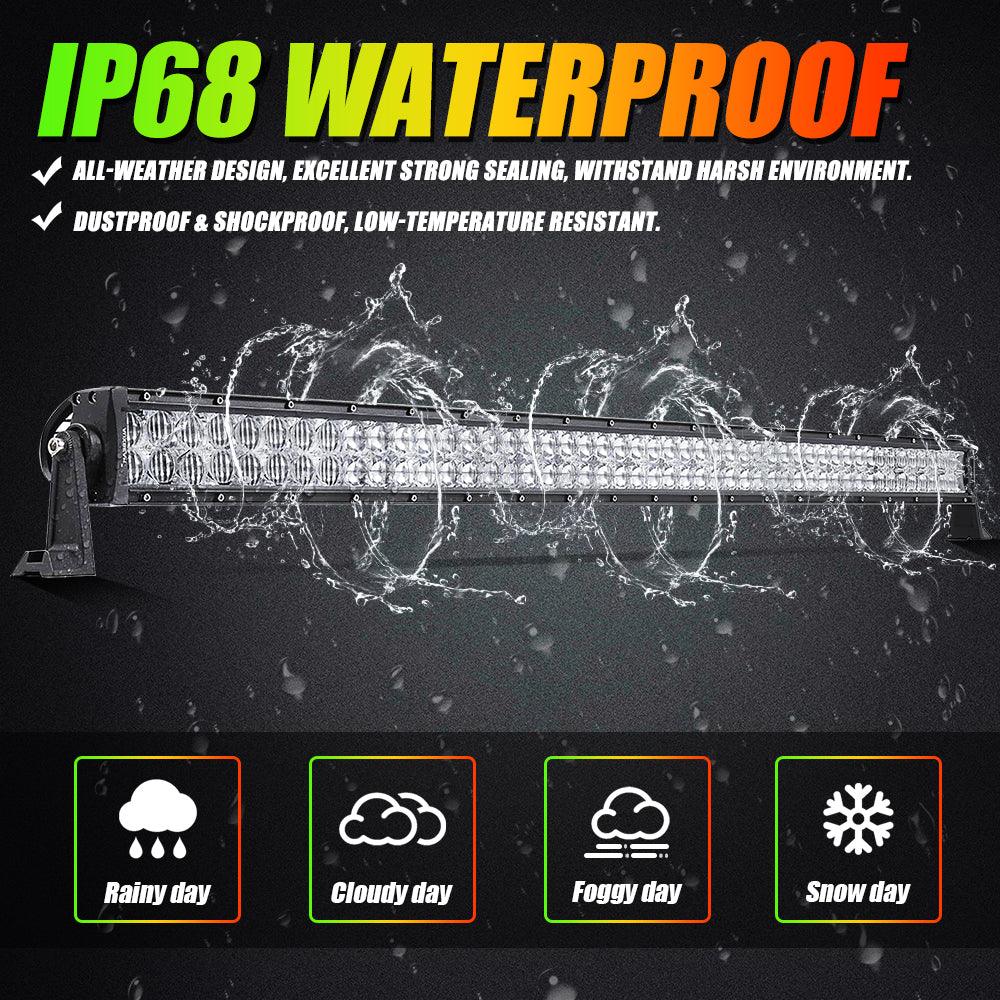 New 32 Inch V-PRO Series Straight RGBW Color Changing Off Road Led Light Bar for ATV UTV SIDE BY SIDES