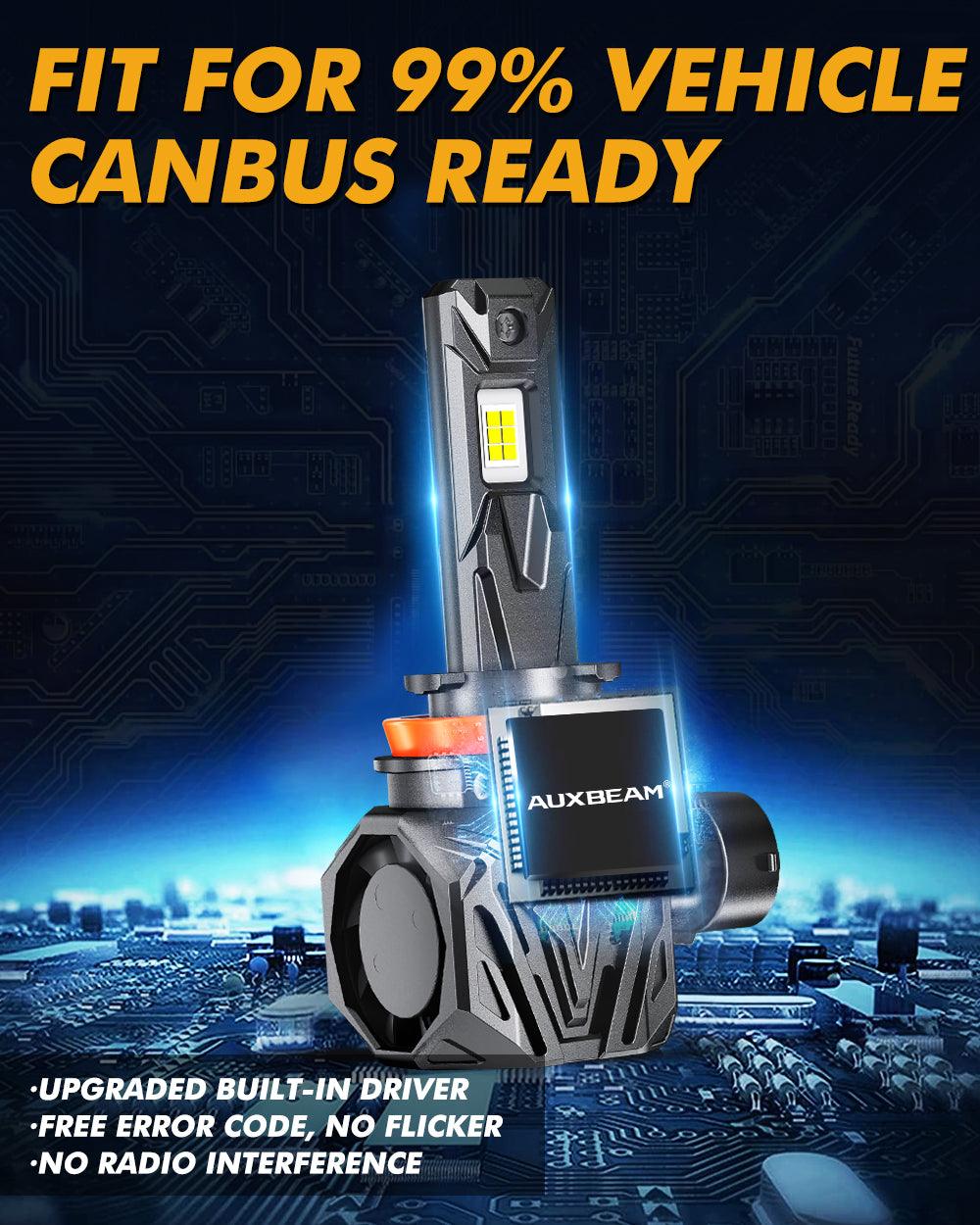 🆕H11/H9/H8 LED Headlight Bulbs Q40 Series Ultra-High Brightness 120W 30000LM 6500K Cool White | 2 Bulbs