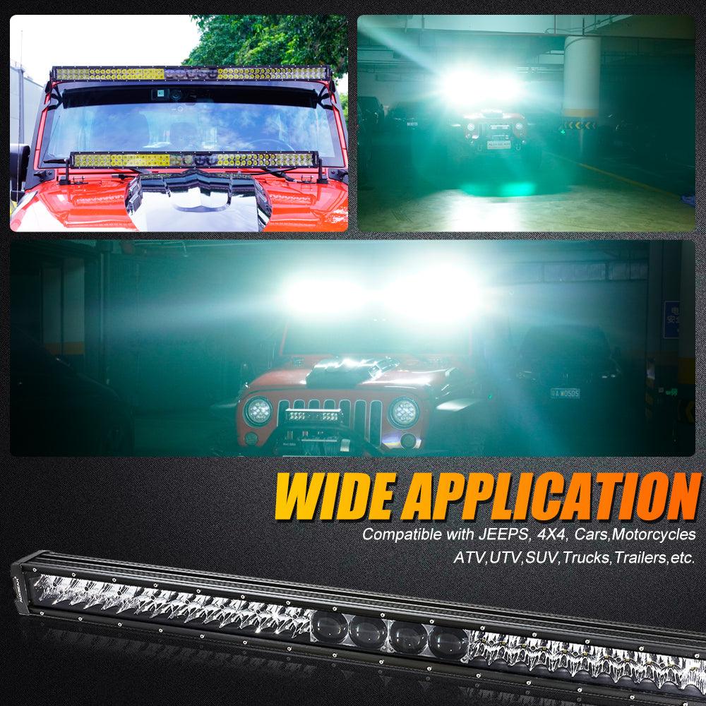42 Inch 5D-PRO Series LED Light Bar & Car Roof Windshield LED Light Bar Mounting Bracket For Ford Bronco 2/4 Door 2021 2022