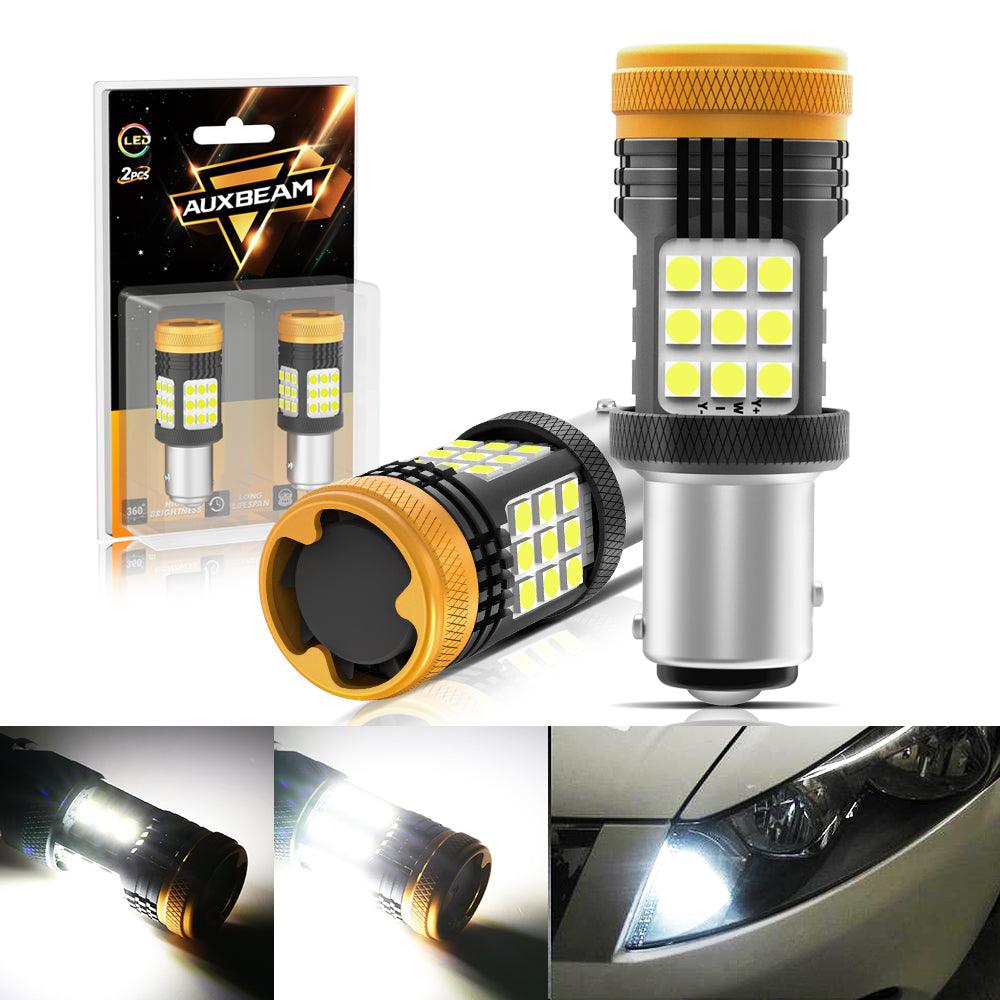 (2pcs/set) 🆕1157 BAY15D 1156 BA15S BAU15S White Amber Red Canbus Error Free No Hyper Flash LED Turn Signal DRL Brake Light Tail Light Reversing Light Bulbs Fan Cooling