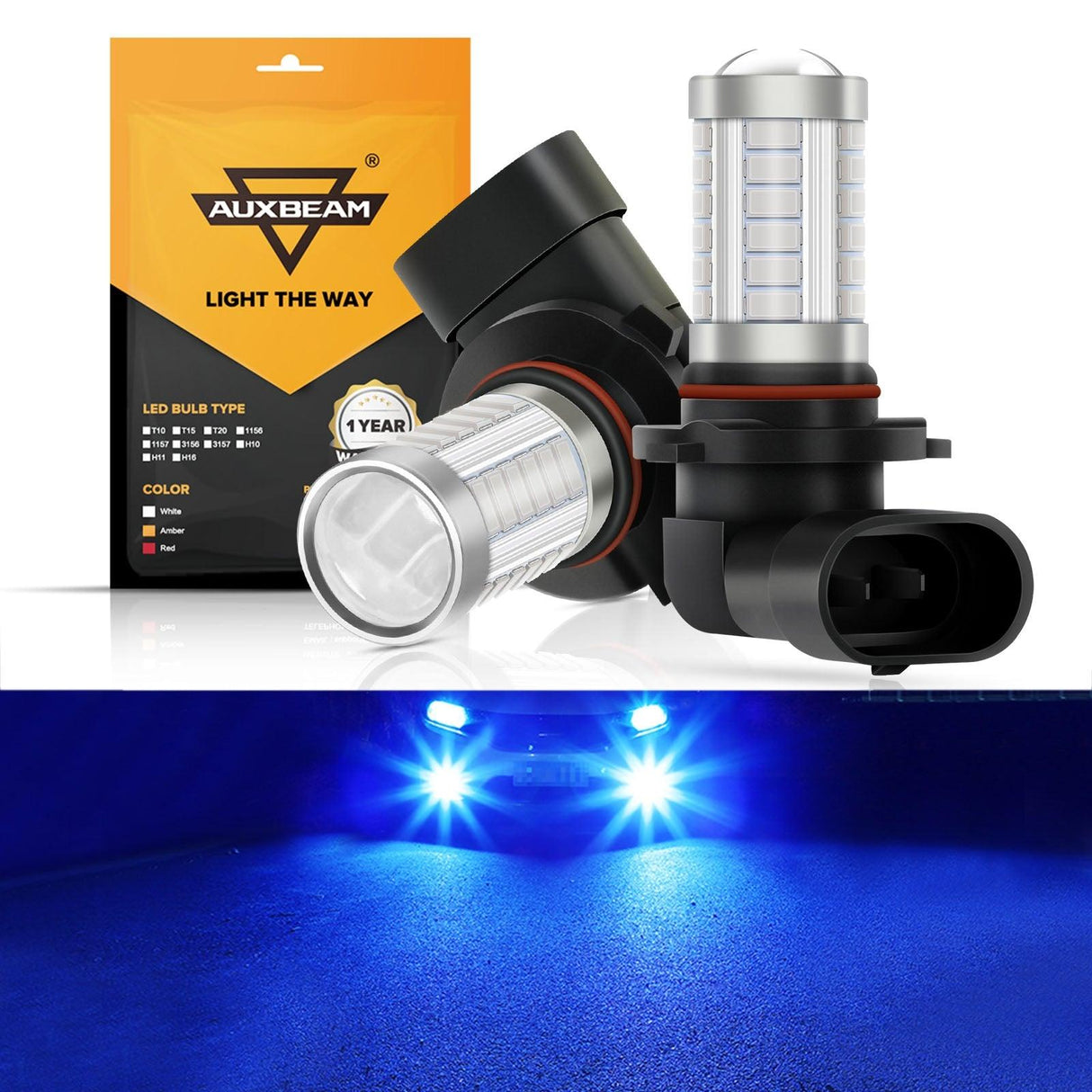 H10 9145 9140 HB3 LED Fog Light/DRL 50W 4000LM Deep Blue 33LED Series | 2 Bulbs