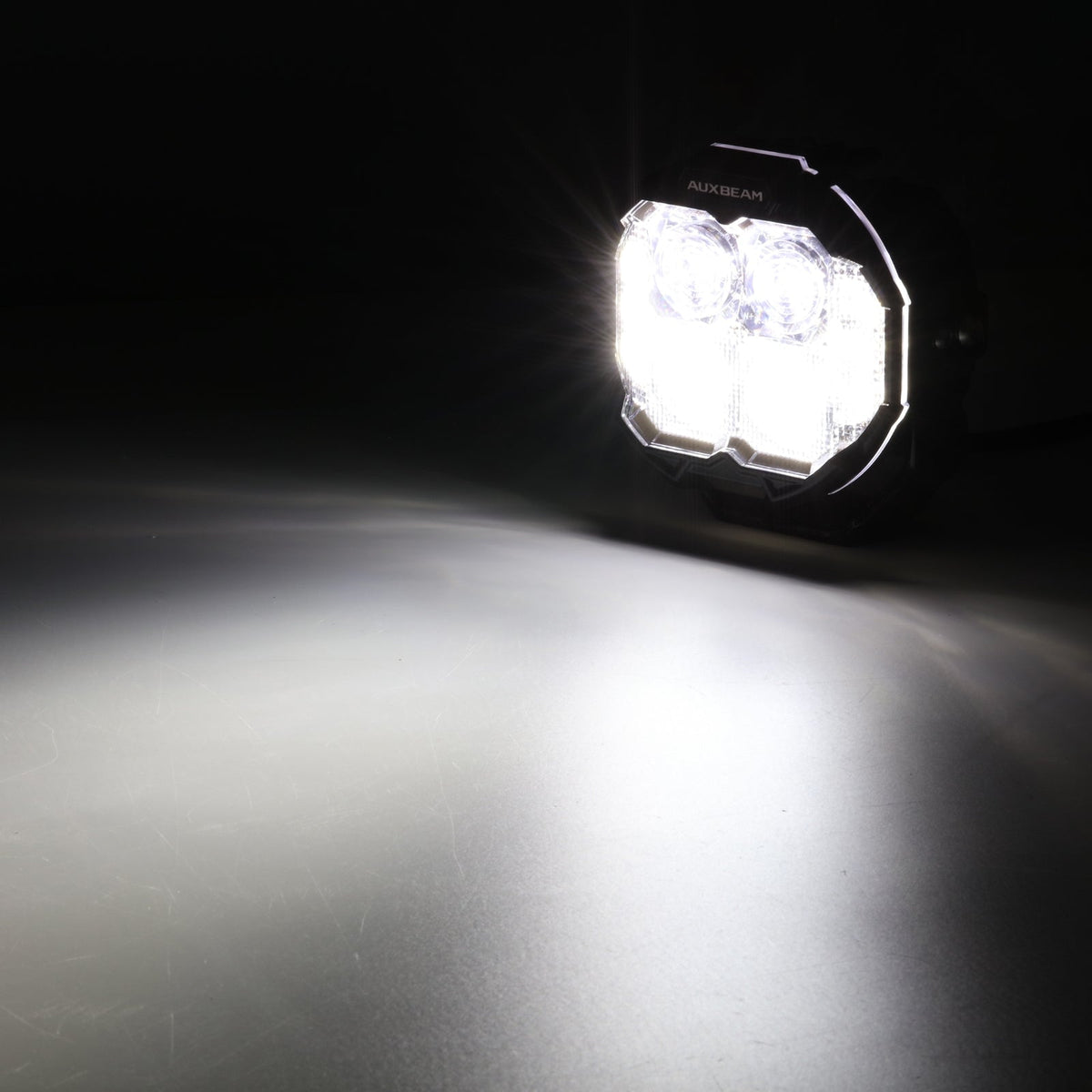 Auxbeam MASTER-T Series 5" Combo Beam Off-Road Lights Amber Backlight