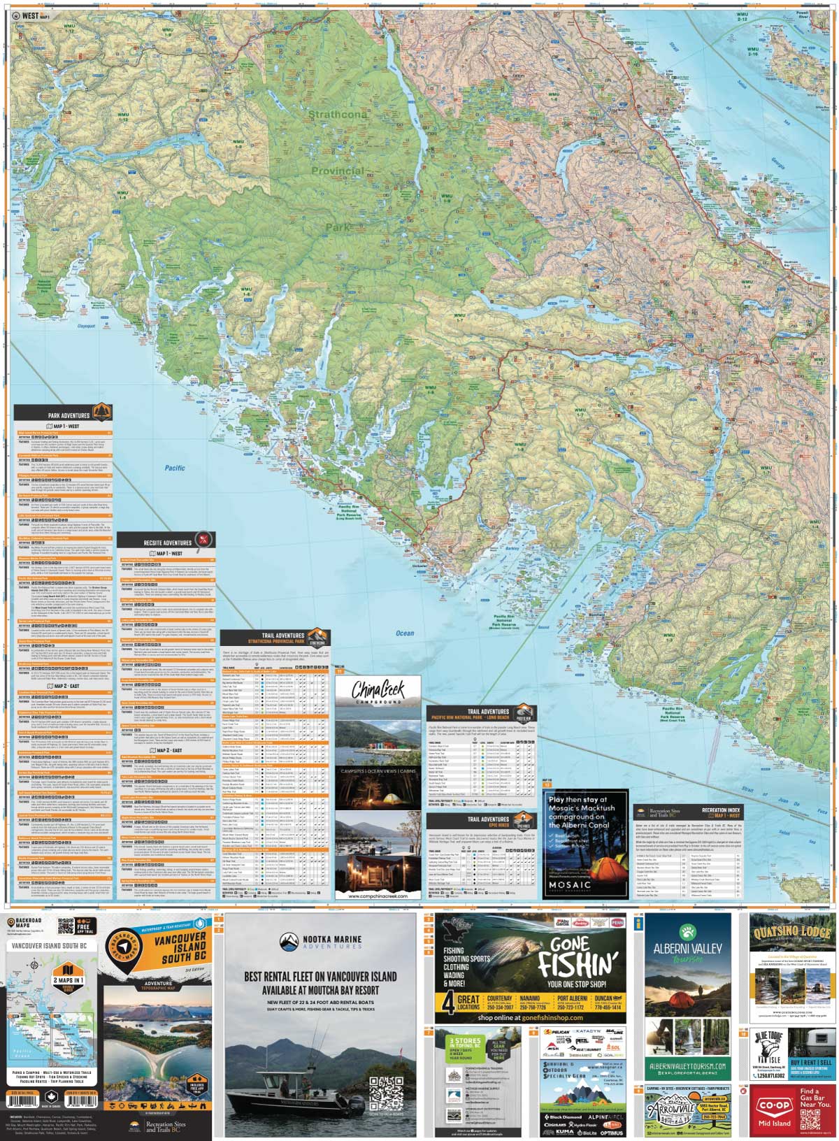 Vancouver Island South BC - Recreation Map