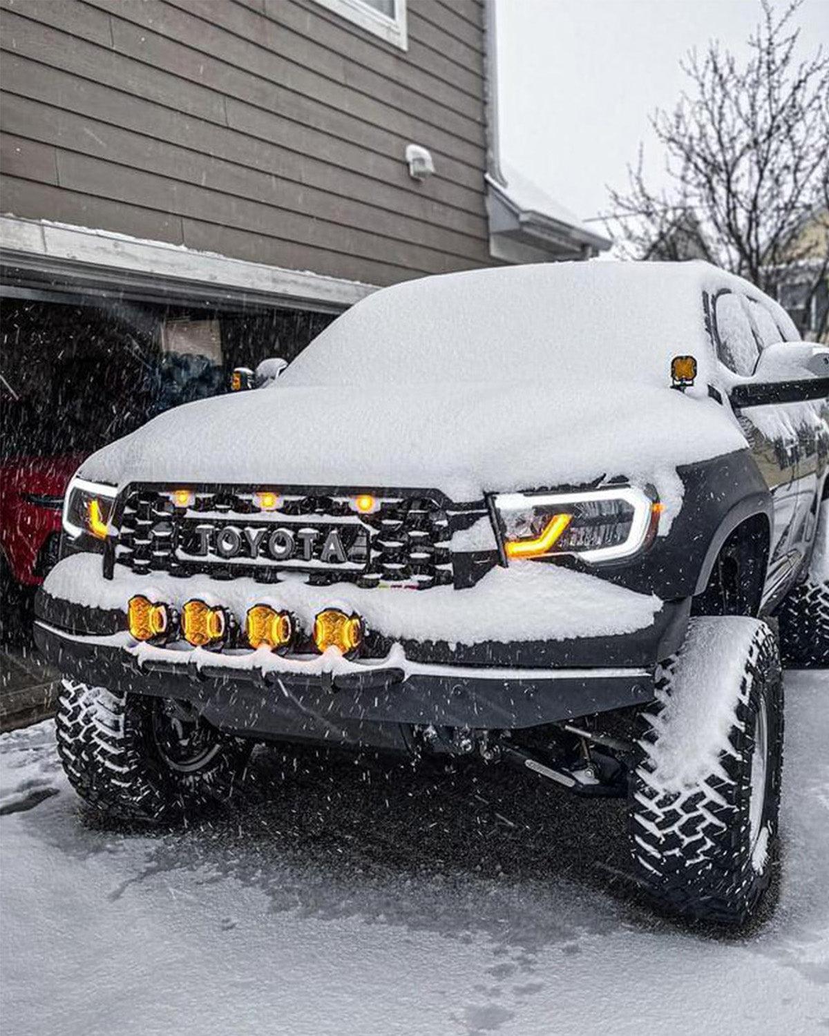 V-ULTRA Series LED Side Shooter Amber/White Pod Lights with Amber DRL