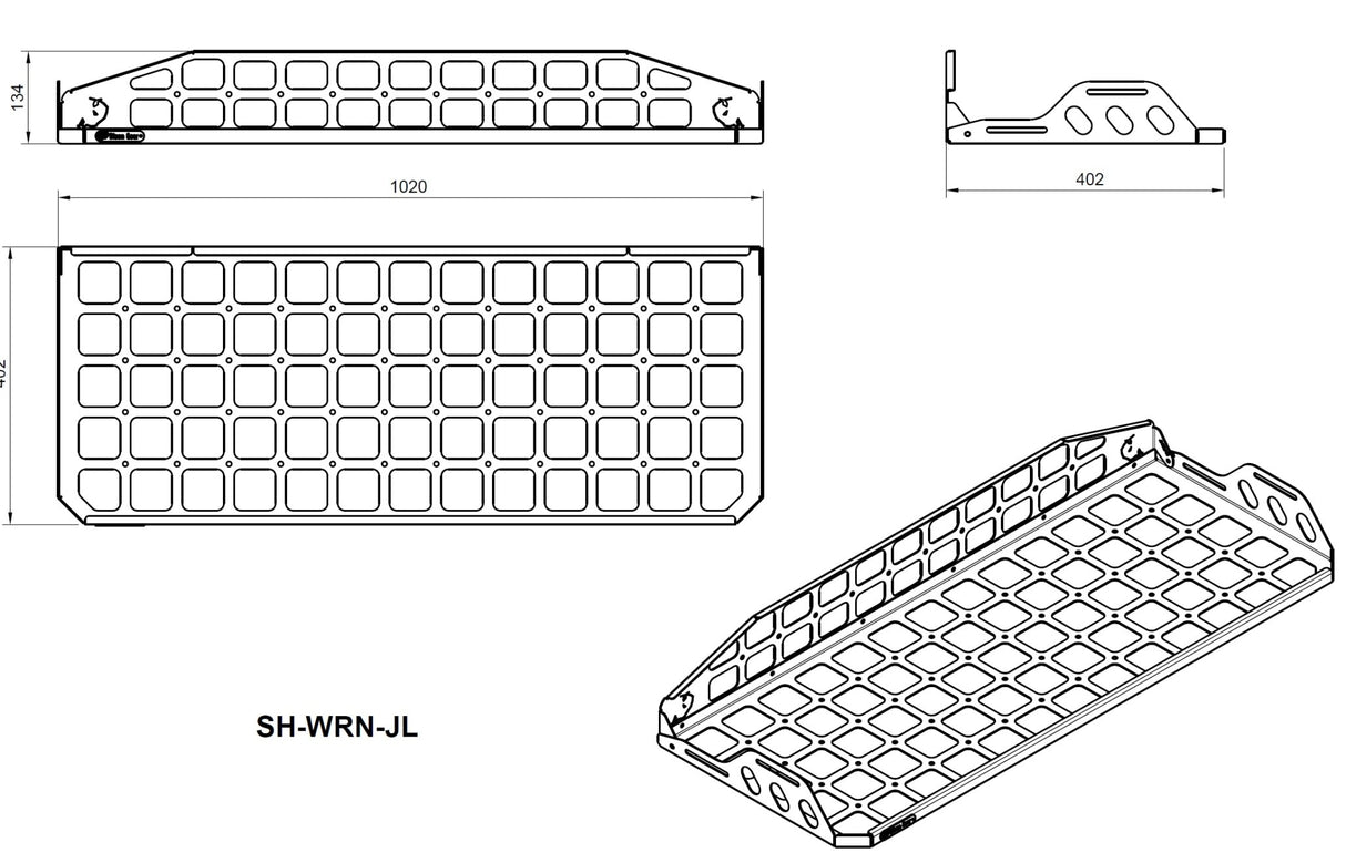 Roof Shelf - Wrangler JLU
