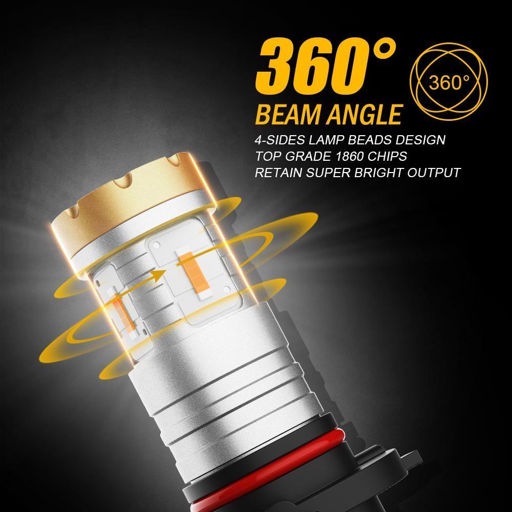 9006 HB4 LED Fog Light/DRL Bulbs 20W 4000LM Deep Blue Crown Series | 2 Bulbs
