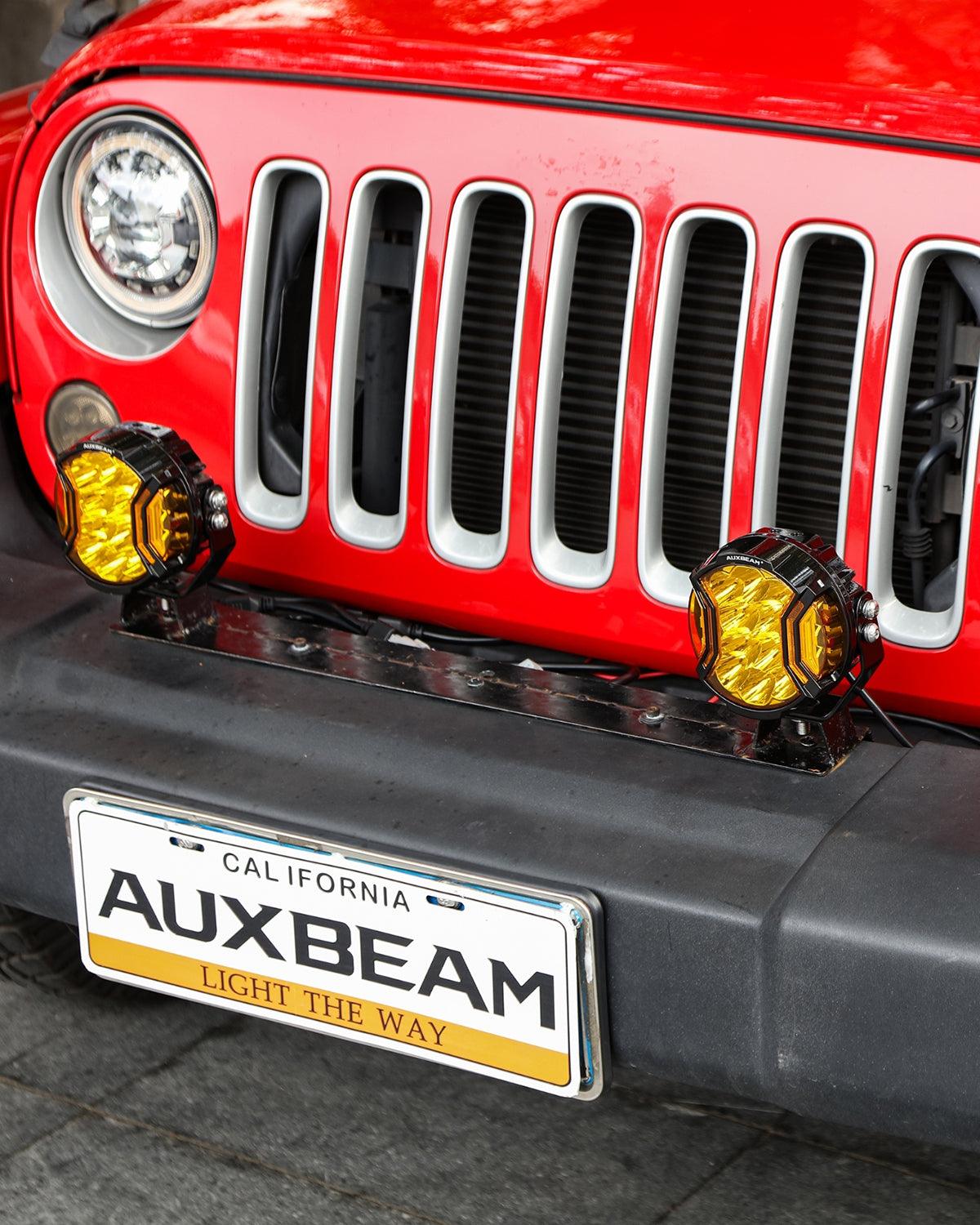 V-ULTRA Series | 5 Inch 172W LED Side Shooter Amber Pod Lights with Amber DRL