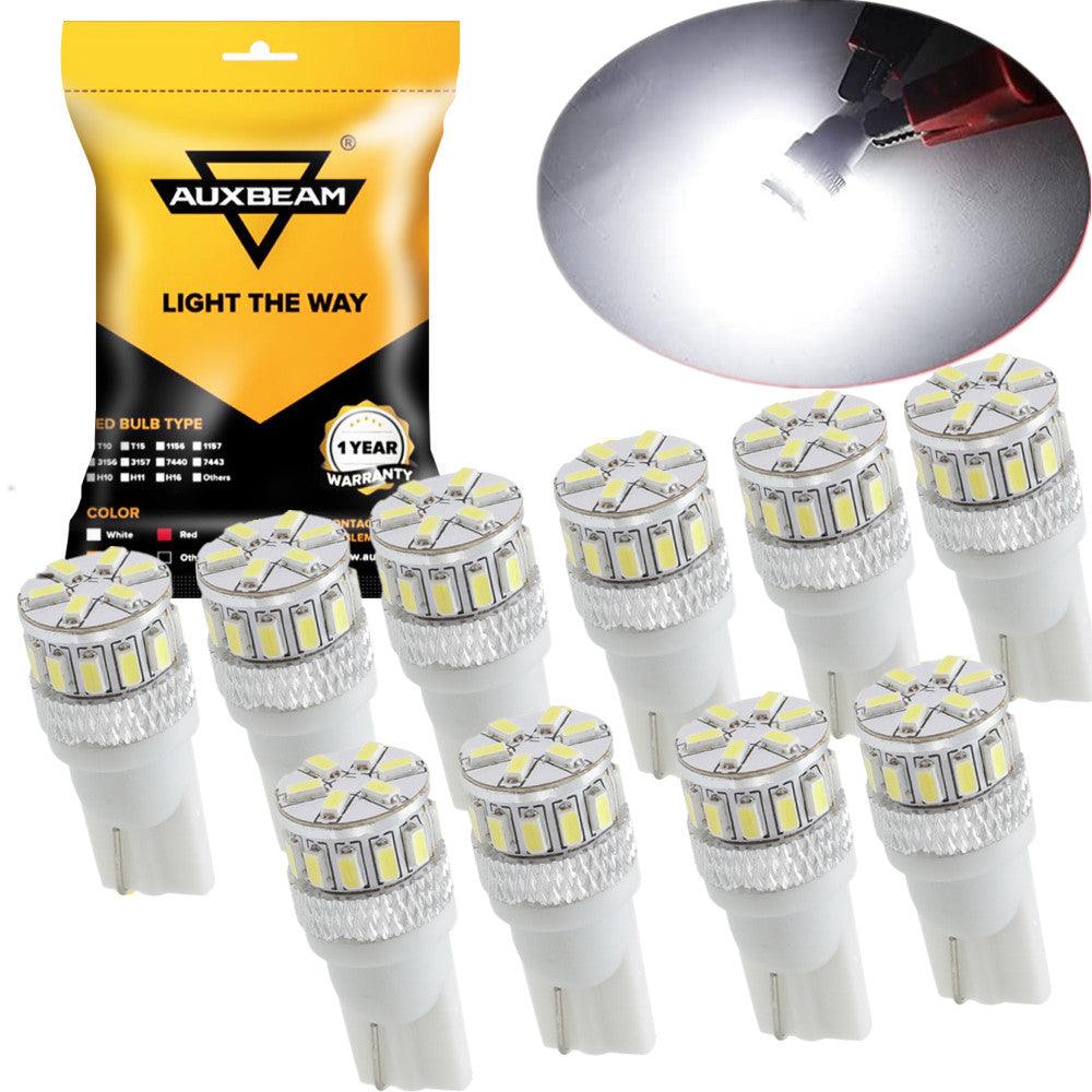 🔥T10/168/194/W5W/2825 White/Red/Amber LED Canbus Non-Polarity Light Bulb for Dome Map License Plate Trunk Cargo Bulbs