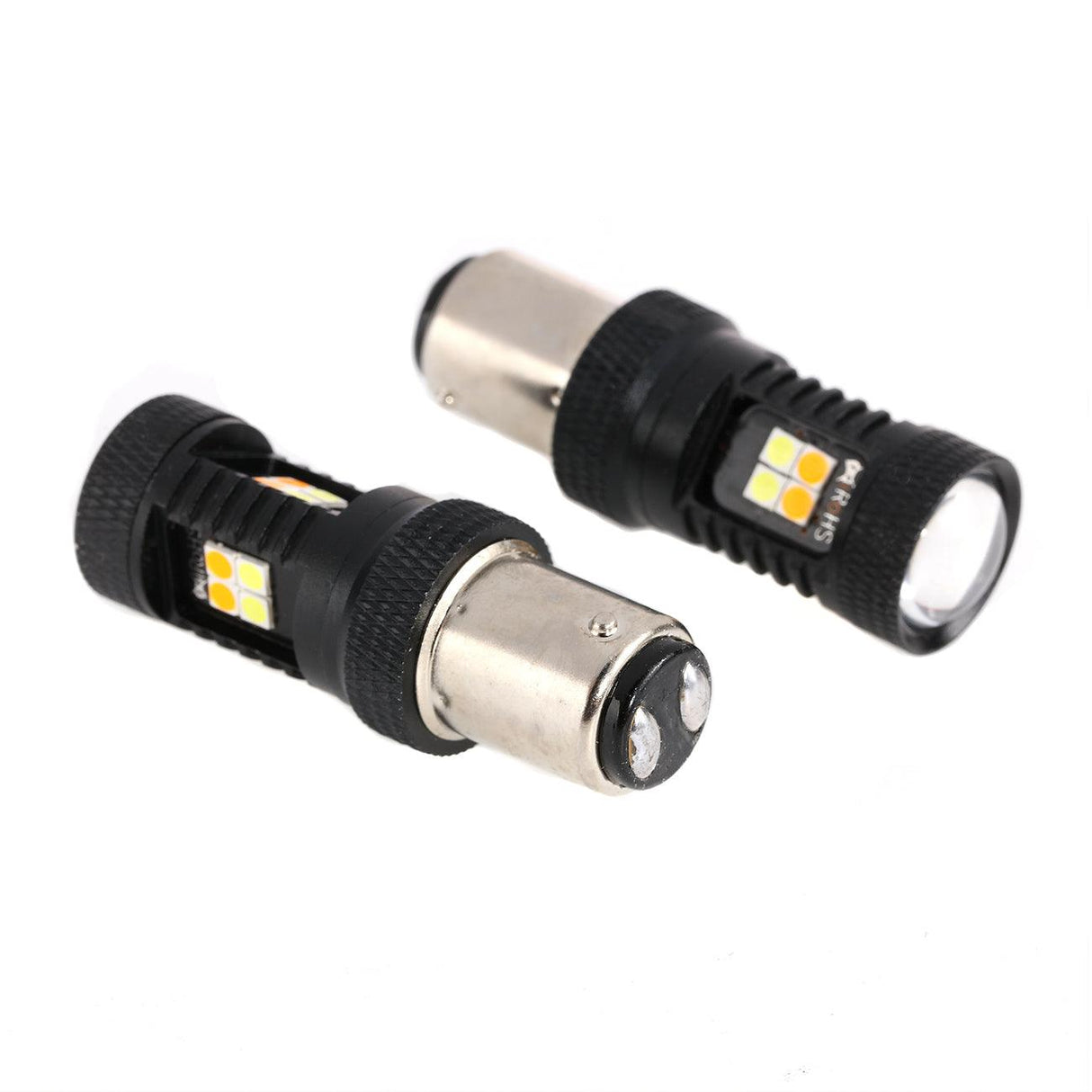 1157 BAY15D LED Front Turn Signal & DRL Light Bulbs 300% High Brightness Dual Color Switchback White & Amber | 2 Bulbs