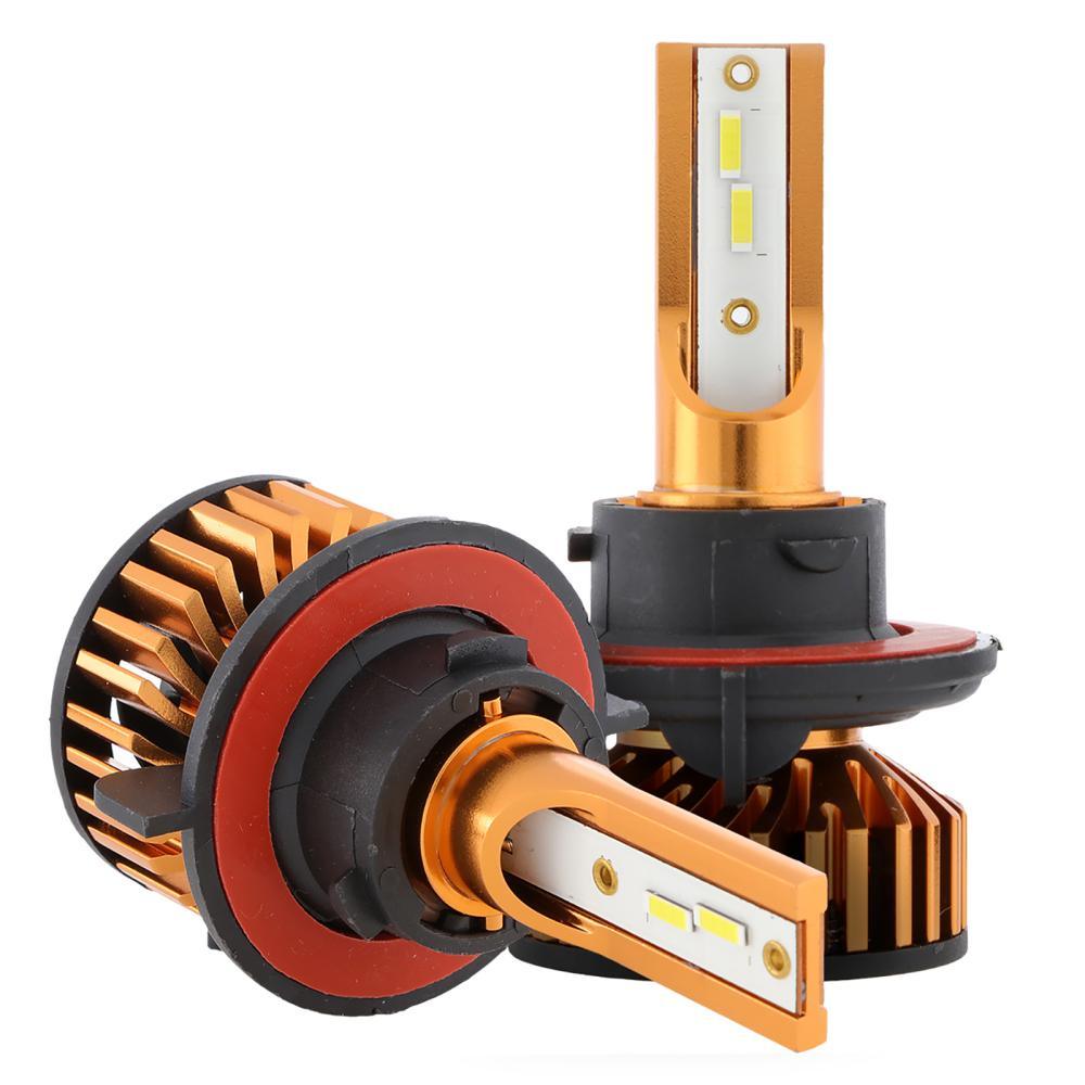 H13 LED Headlight Bulbs 52W 10000LM F2 Series Mini Size 6500K Cool White | 2 Bulbs