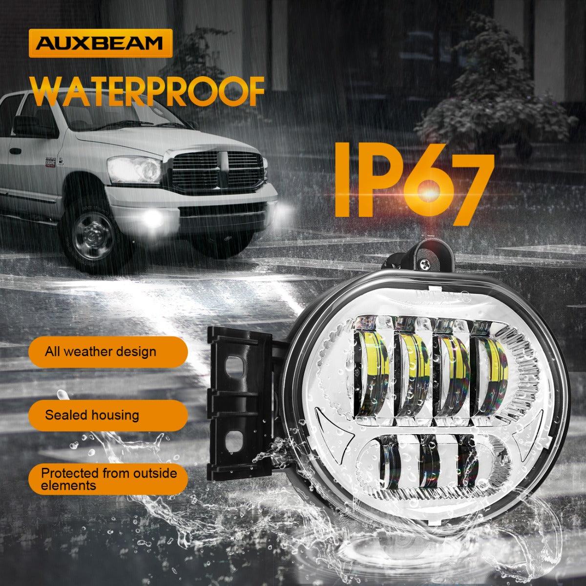 (2pcs/set) 63W Chrome LED Fog Light for Dodge Durango Dodge Ram 1500/2500/3500