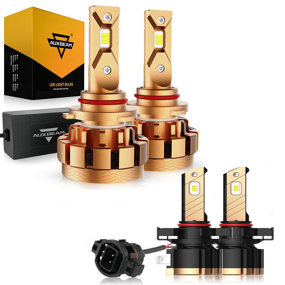 FOR 2007-2019 Chevrolet Silverado 1500 2500 3500 9005+H11+5202 High Low Beam Fog Light Combo F-16 Plus Series Automotive Grade 28000LM LED Light Bulbs