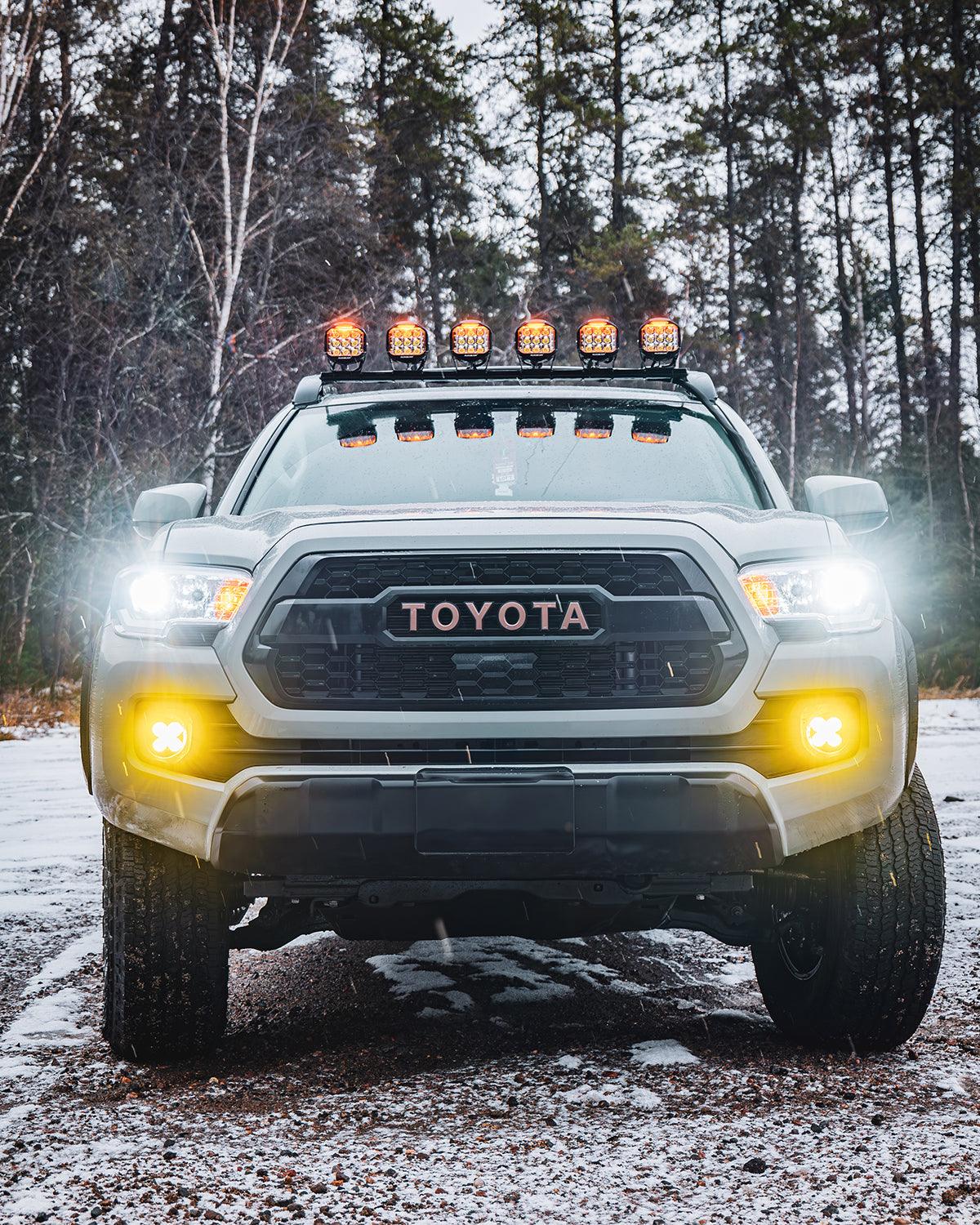 V-max Series 6Pcs Side Shooter Pod Lights with Power Harness