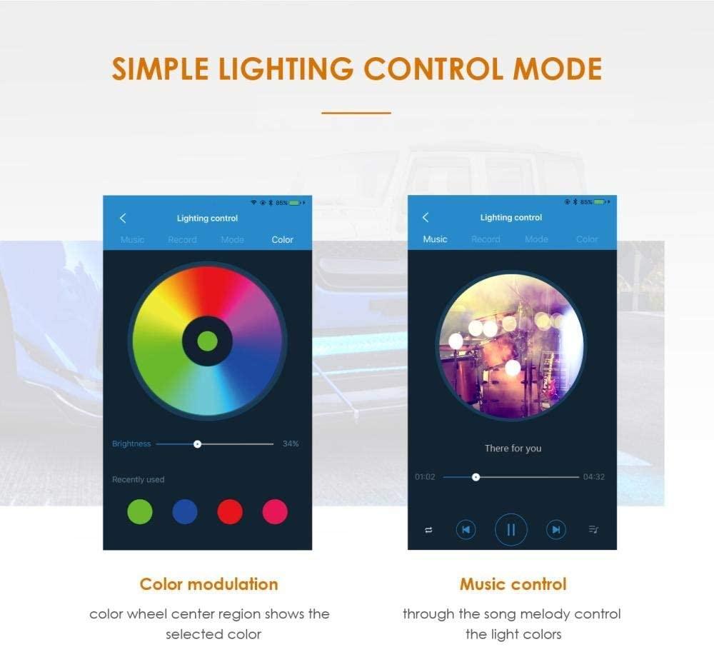 22"/32"/42" V-Series RGB Straight/Curved 5D lens Combo Beam Double Row LED Light Bar for 2002 Ford F150