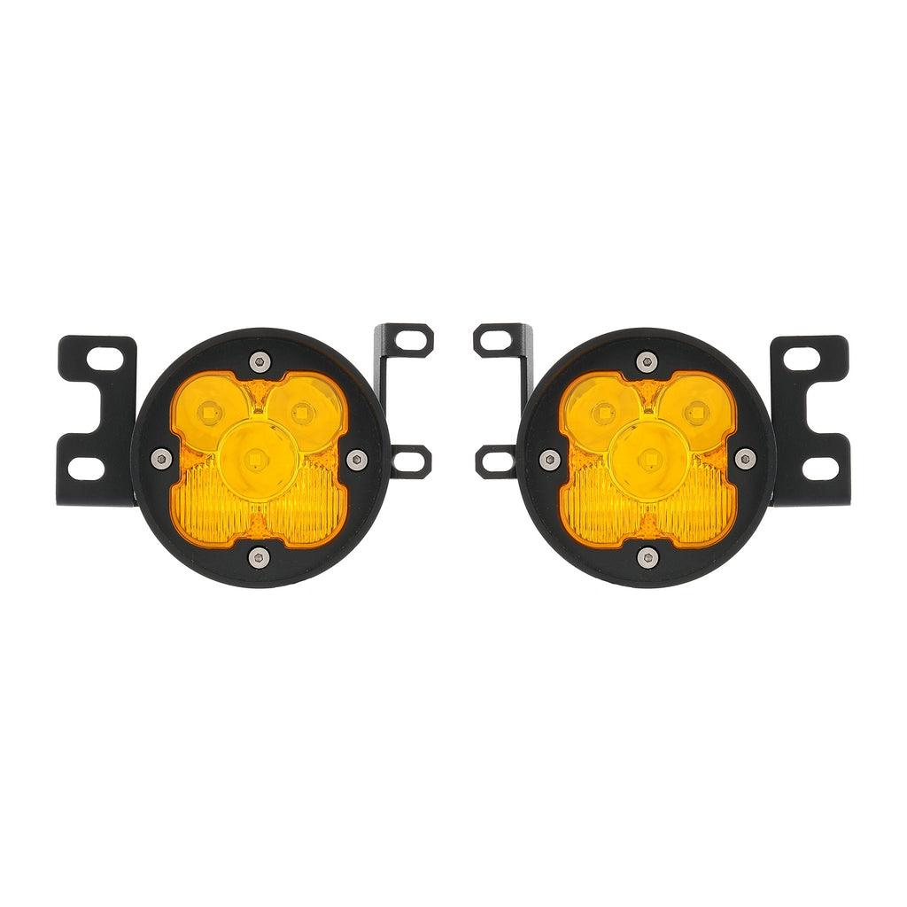 3 Inch 80W 9600LM LED Fog Lights Kit White/Yellow Beam for 2012-2022 Toyota Tacoma/ 2010-2022 Toyota 4Runner / 2014-2022 Toyota Tundra