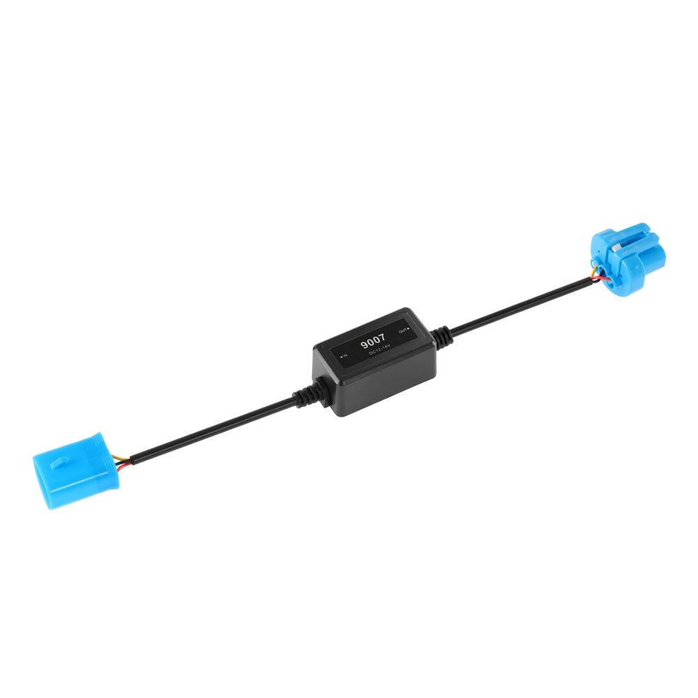 9007/HB5 C10-MODEL Enhanced LED Headlight Bulbs Canbus Decoder Anti-Flicker Hyper Flash No Warning Harness Resistor Conversion Kit 2pcs/set