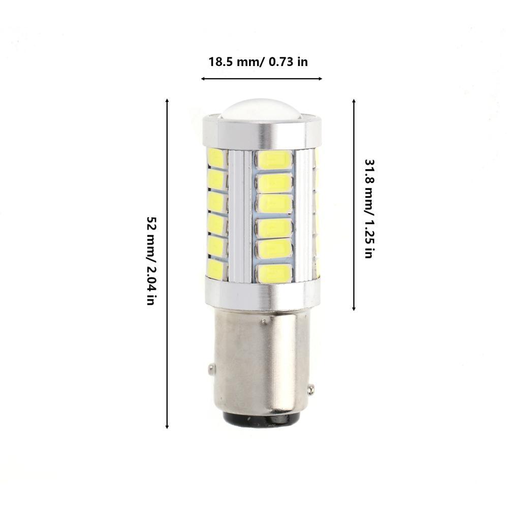 1157 P21/5W BAY15D 50W 33pcs-LED 3020SMD Cool White/Amber/Red 8000LM LED Brake/Reverse/Parking/Tail/Turn signal Light