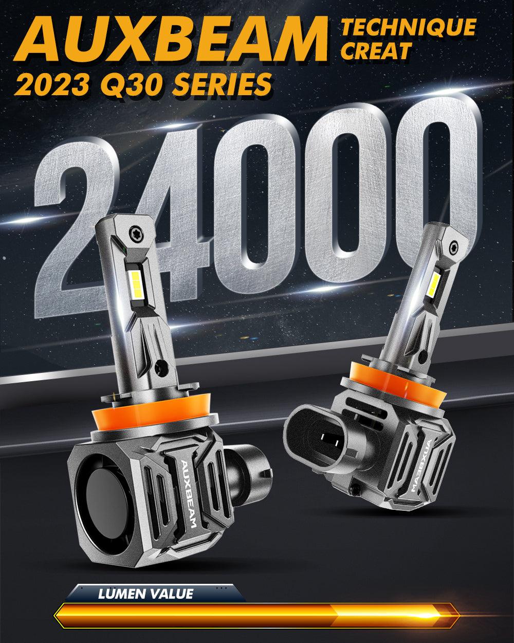 H11+H11 LED Headlight Bulbs Q30 Series Brightest Wireless 110W 24000LM 6500K Cool White | 4 Bulbs