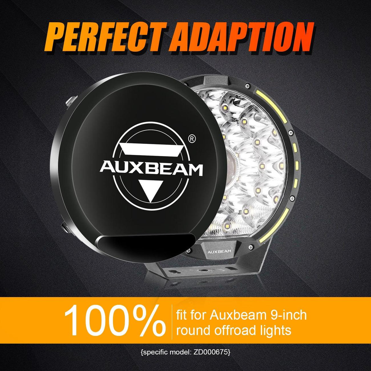 (2pcs/set) 7 Inch/ 9 Inch Round LED Driving Light Black Cover Light Shield Cover