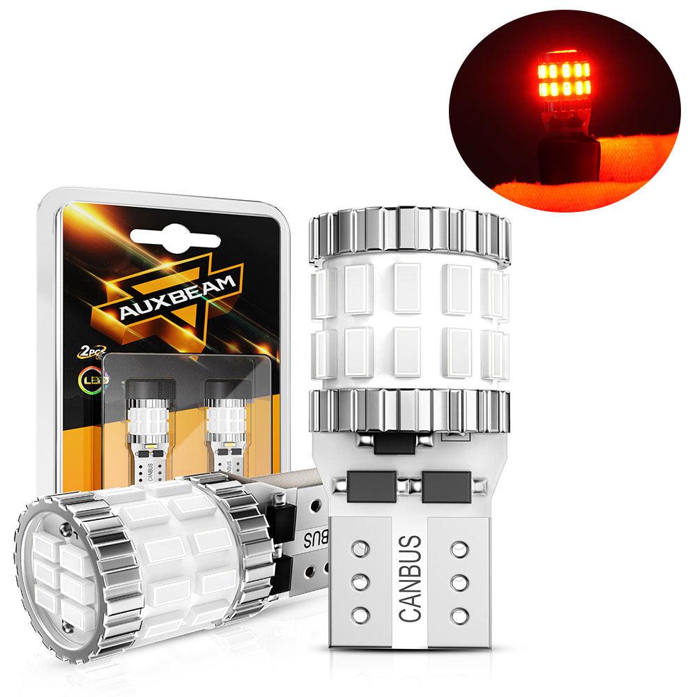 168 2825 W5W T10 LED License Plate/Side Marker/Interior Light Bulbs 3W 400% Brighter Canbus Error Free Red B1 Series | 2 Bulbs