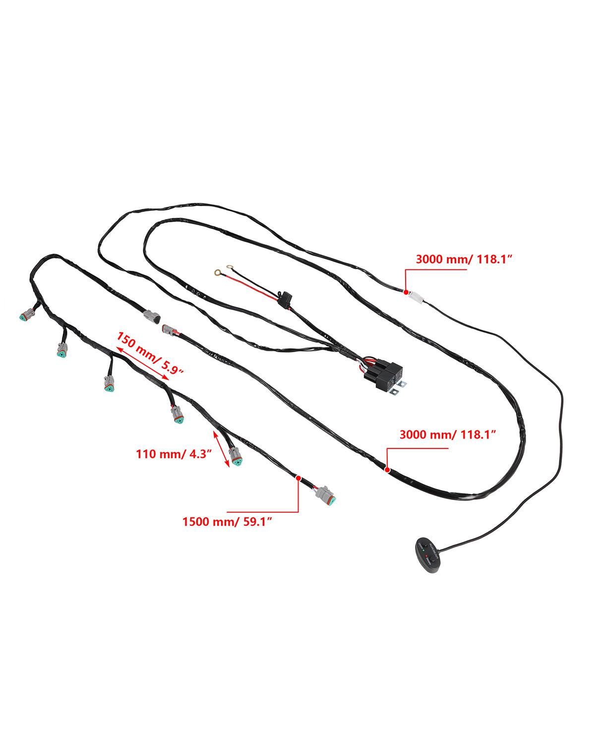 V-ULTRA Series | 5 Inch 172W LED Side Shooter White Pod Lights with Amber DRL