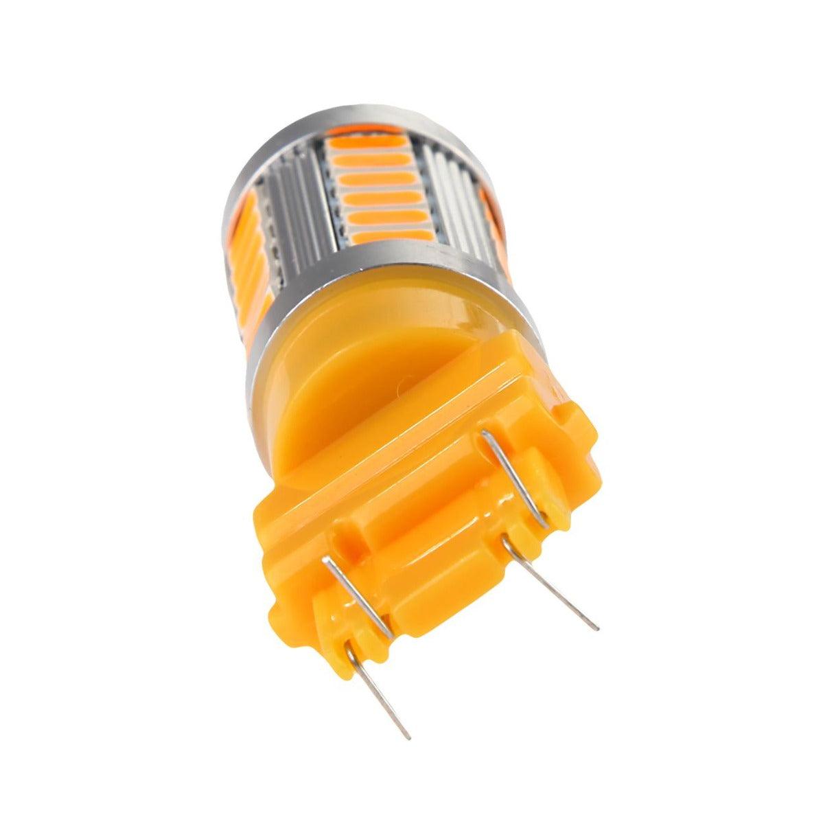 (2pcs/set) 3157/3156 33pcs-LED 3020SMD Amber 8000LM LED Brake/Reverse/Tail/Turn signal Light