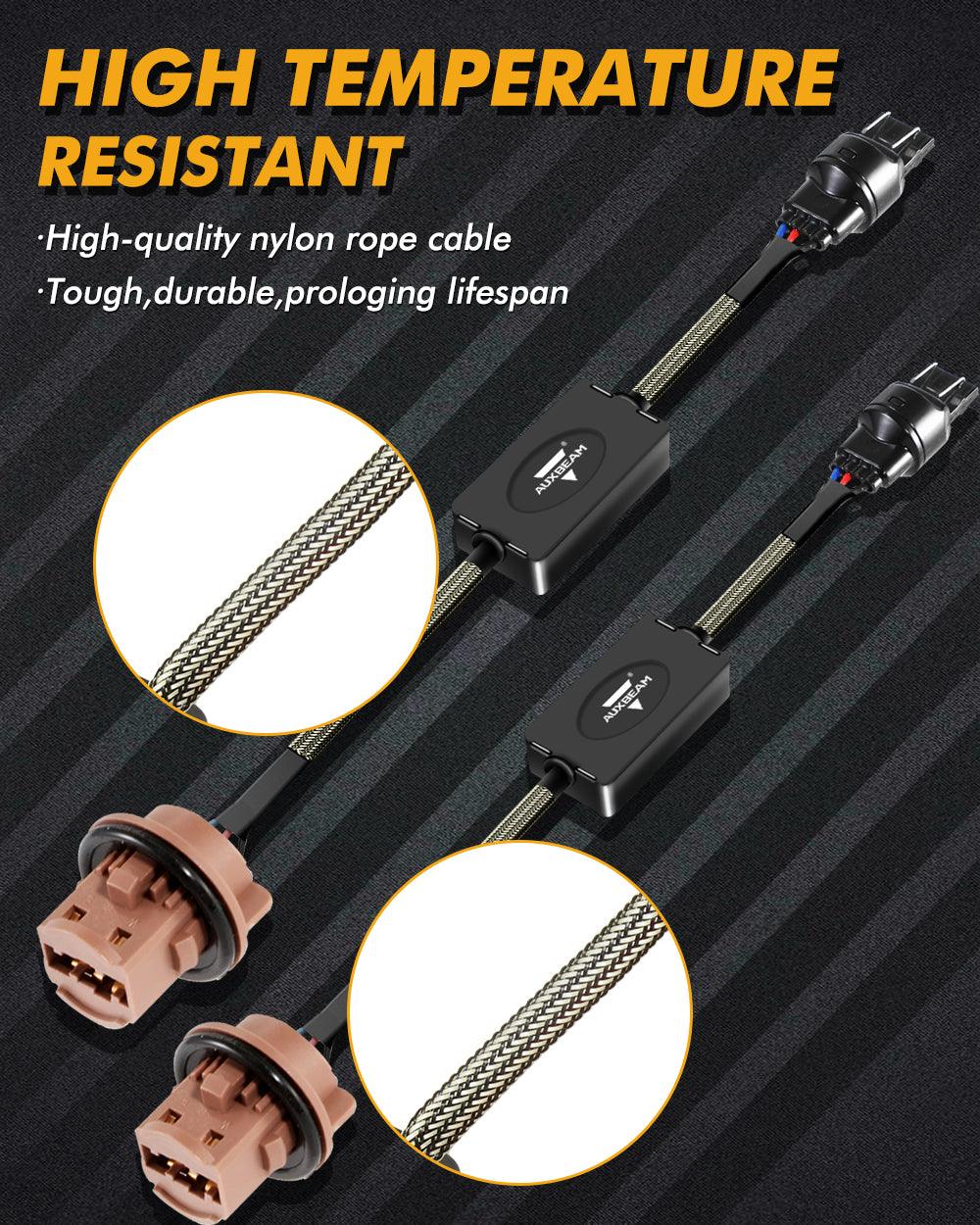 π7443 US-CK C8-Model Decoder Anti-Flicker CANBUS Resistors Decoder Avoid Fast Hyper Flash Turn Signal Blink Light Dashboard Error Code 2pcs/set