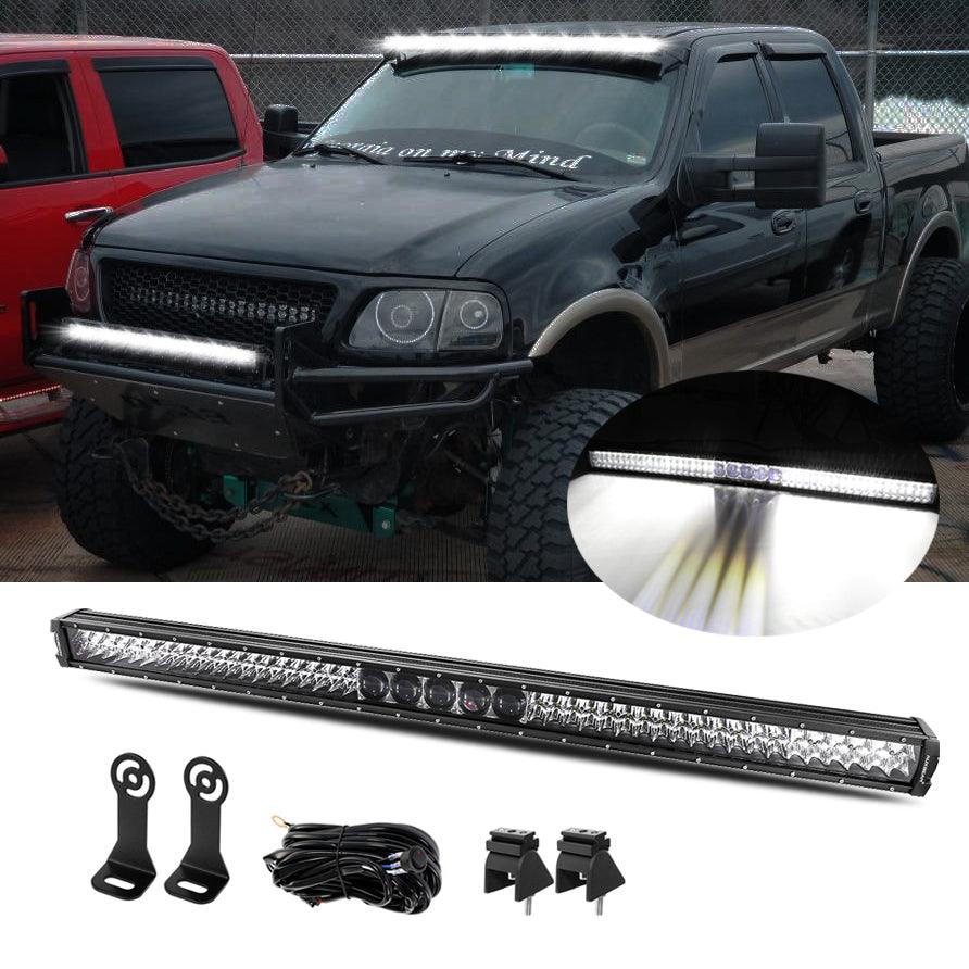 NEW 12"/22"/32"/42"/52" 5D-PRO Light Bars with DT Wiring Harness Kit For 2002 Ford F150