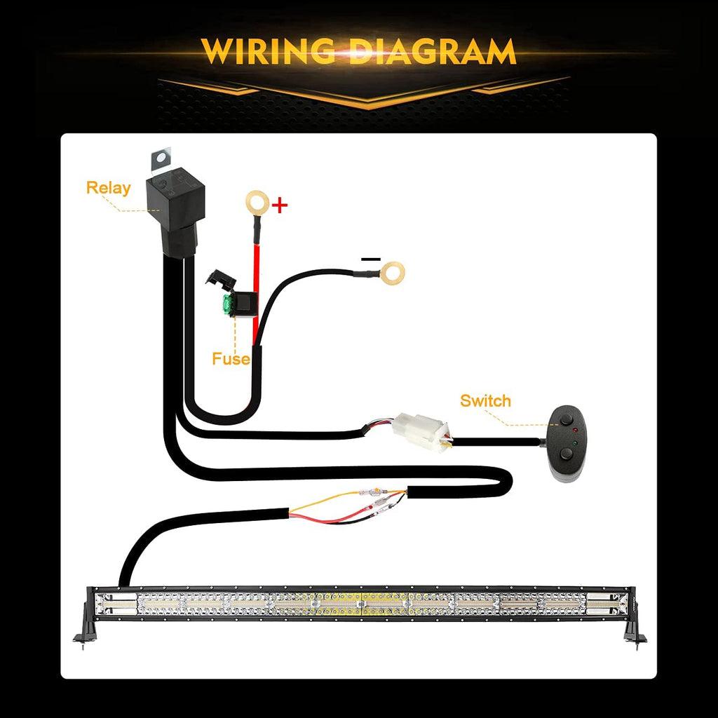 50 Inch 6 Modes Curved LED Light Bars & LED Light Bar Mounting Bracket Combo for Can-am Maverick X3