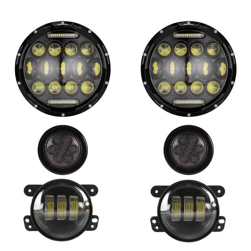(6PCS/SET) LIGHT + FOG LIGHTS + TURN SIGNALS FOR JEEP WRANGLER