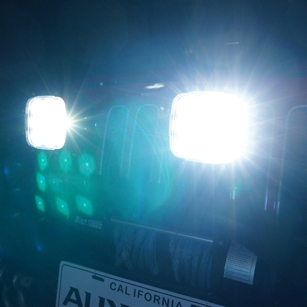 5 Inch 110W White/Amber Spot Light LED Driving Lights with Additional Amber Covers