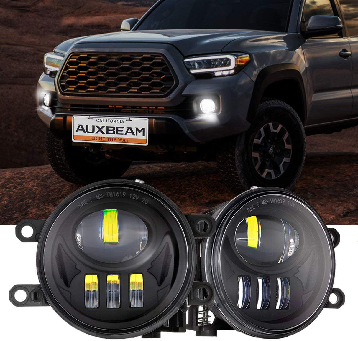 (2pcs/set) 27W Black Fog Lamp Replacement for Toyota Tacoma 2016 2017 2018 2019