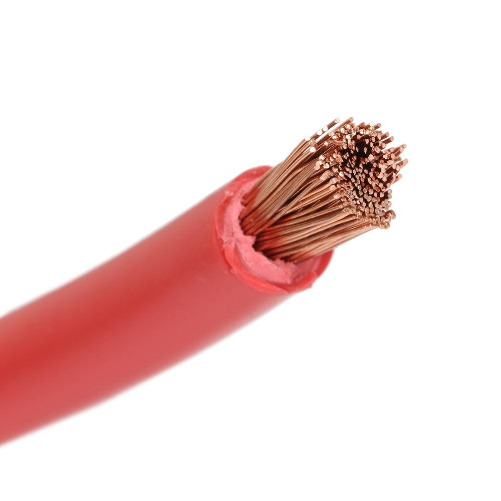 7FT 7AWG Battery Cables Tinned Copper Ring Terminal Lugs Battery Wires