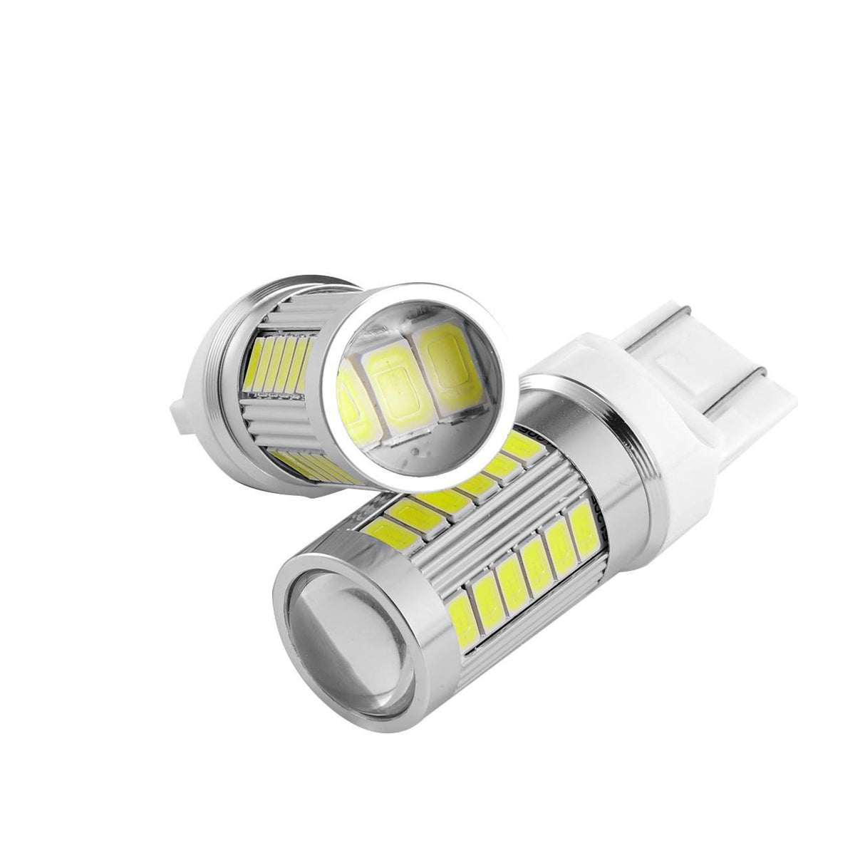 T20 7443 7440 LED Backup Reverse/Turn Signal/Brake Tail Light 20W 4000LM 6500K White 33LED Series | 2 Bulbs