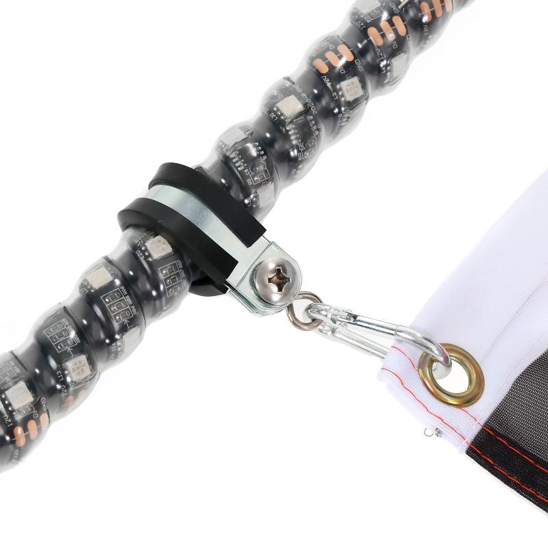 (2pcs/set) 3FT/4FT LED RGB Whip Lights with Turn Signal & Brake Light, Bluetooth APP/ Remote Control