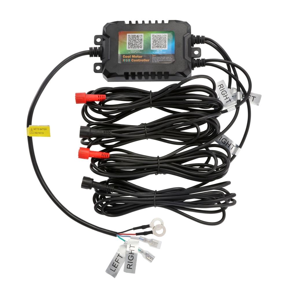 Upgraded RGB 9 Inch Headlights + 4 Inch Fog Lights Combo for Jeep Wrangler JL with APP Control