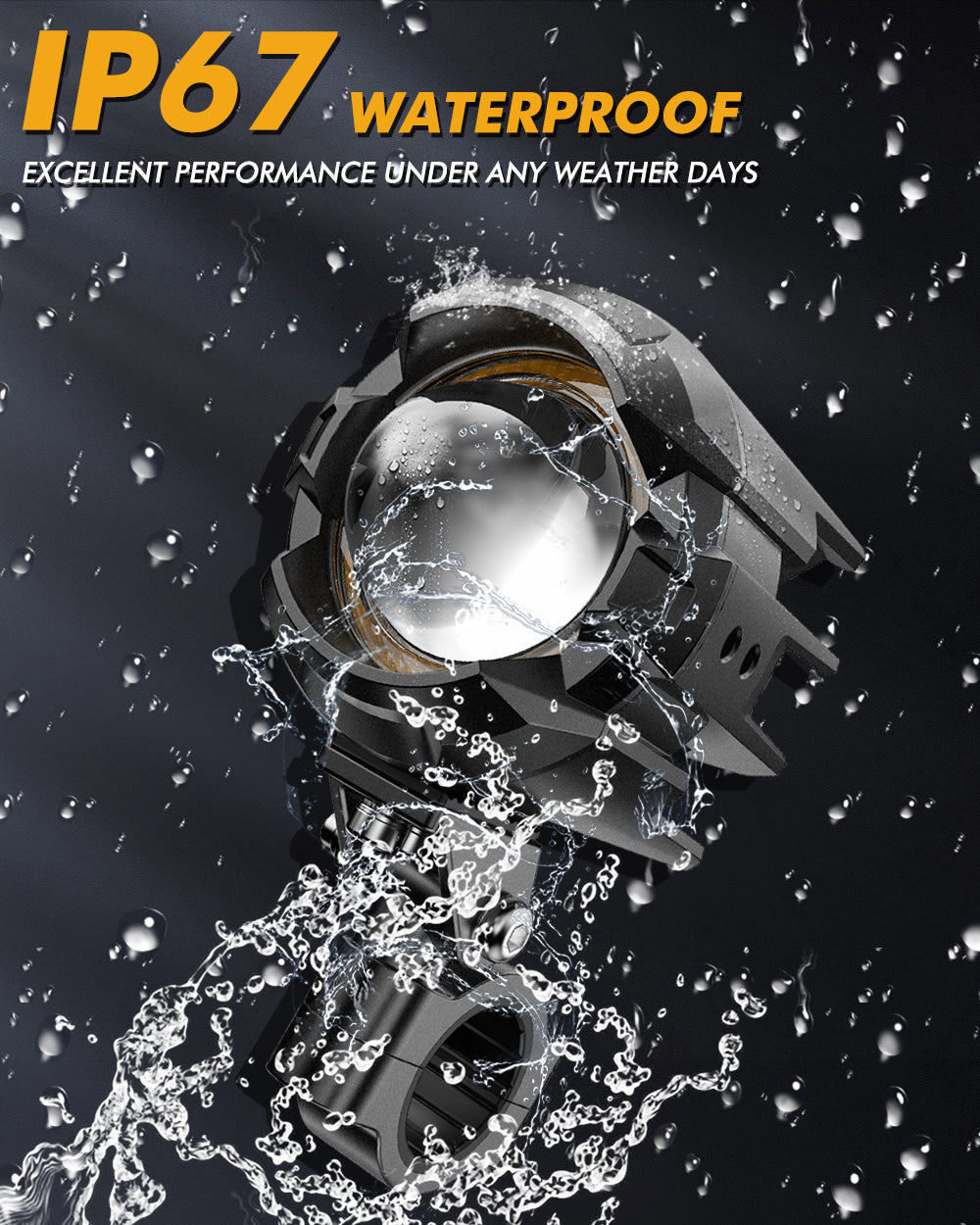 2007 Suzuki M109R LE Motorcycle LED Spotlight Light 3+5 Light Modes
