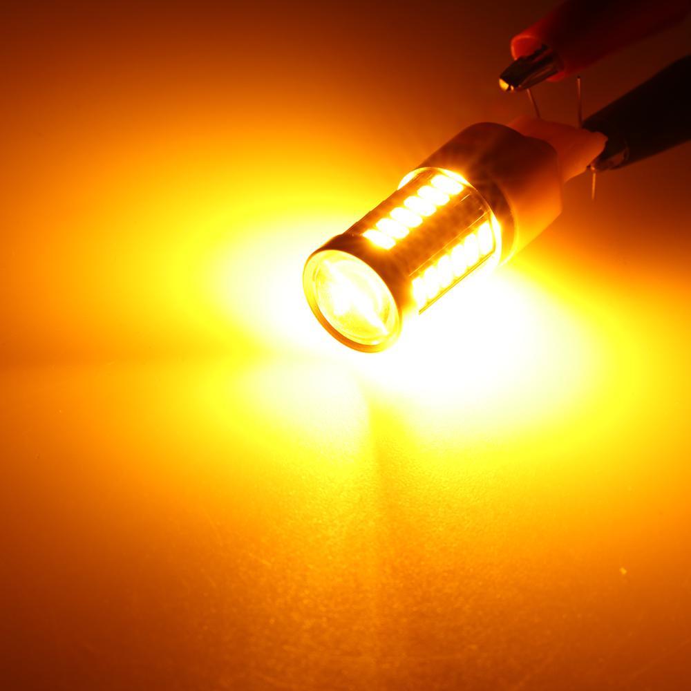 (2PCS/SET) 7443/7440 Amber Brake Light Car LED Light Bulb