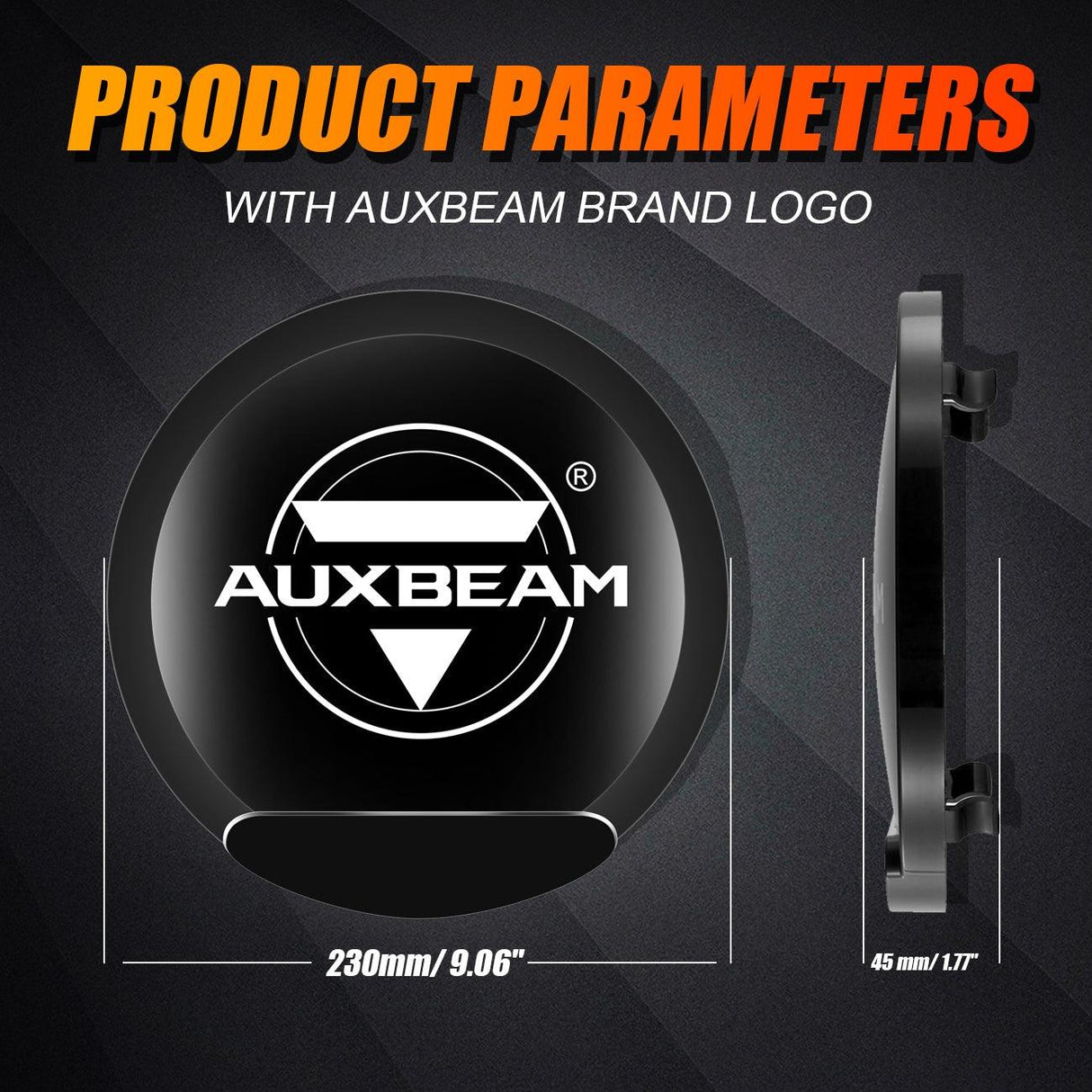 (2pcs/set) 7 Inch/ 9 Inch Round LED Driving Light Black Cover Light Shield Cover