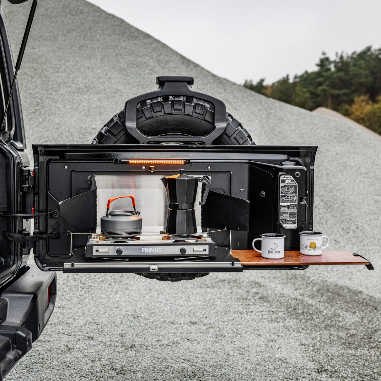 Drop Down Tailgate Table - JEEP Wrangler