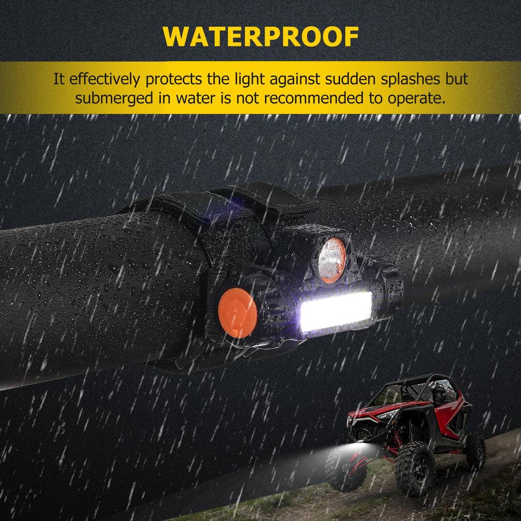 Dome Light UTV Interior Light Universal Roll Bar Cage Mount + RGBW LED Rock Light with Bluetooth Control for Polaris, Can-Am, UTV, ATV, Off-road Vehicle