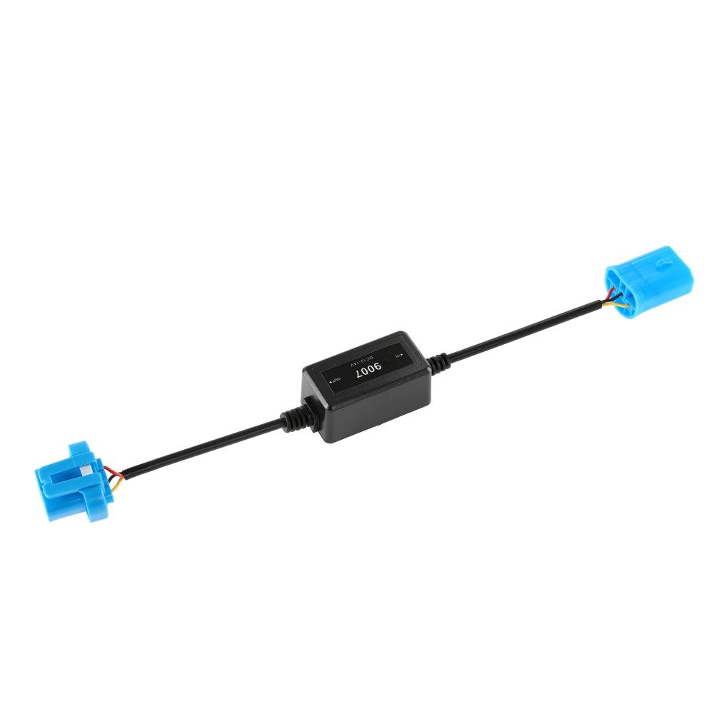 9007/HB5 C10-MODEL Enhanced LED Headlight Bulbs Canbus Decoder Anti-Flicker Hyper Flash No Warning Harness Resistor Conversion Kit 2pcs/set