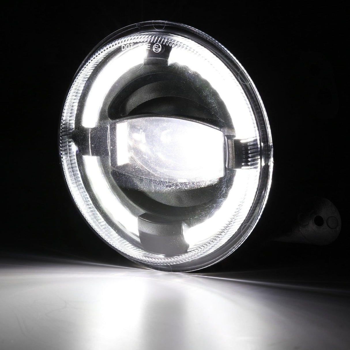 (2pcs/set) 4" 60W LED Fog Lights with White Halo Ring DRL for Jeep Wrangler JK/ Jeep Grand Cherokee/ Dodge