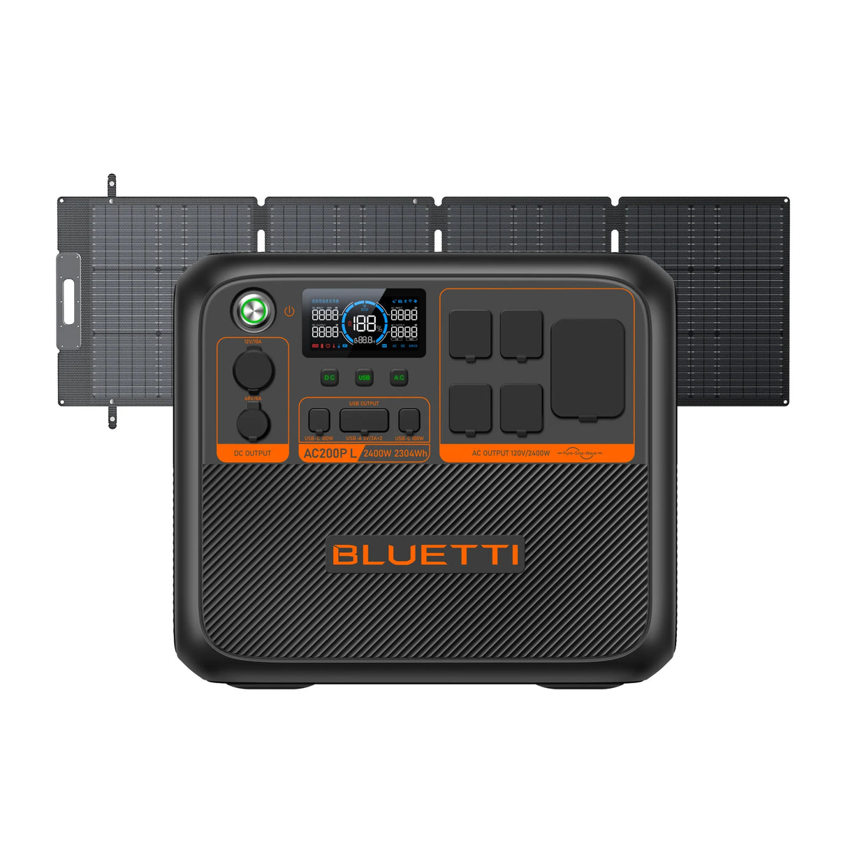 BLUETTI AC200P L Portable Power Station | 2,400W Pure Sine Wave, 2,304Wh LiFePO4 Battery | Fast Charging, Expandable Power for RV, Home Backup & Off-Grid Living