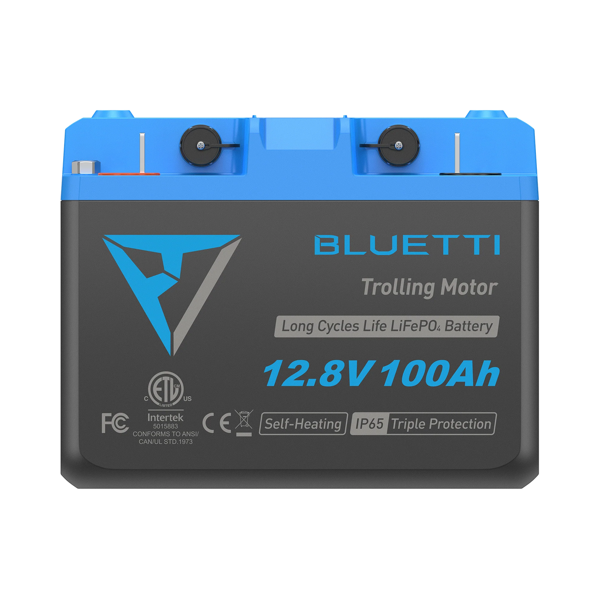 BLUETTI B1210 LiFePO₄ Deep Cycle Battery | 12.8V 100Ah (1,280Wh) | Trolling Motor, RV & Marine-Ready with Self-Heating & Bluetooth App